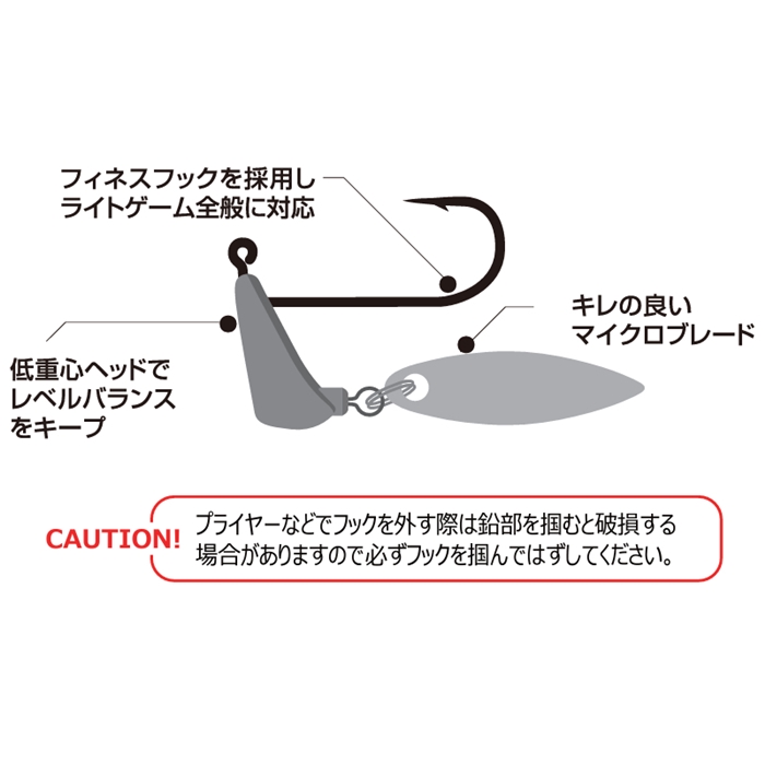 ザップ マイクロブレディ 0.8g #6【ゆうパケット】 - 釣具のポイント