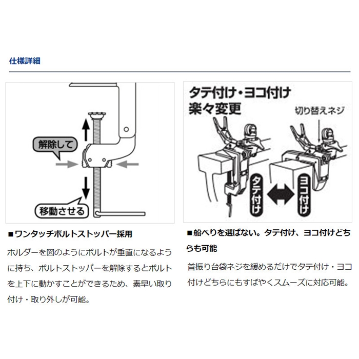 ダイワ ライトホルダーメタルα 90CH ガンメタ レッド