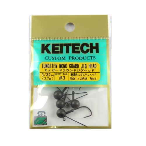 ケイテック モノガードラウンド ジグヘッド 3／32oz ＃3 - 釣具