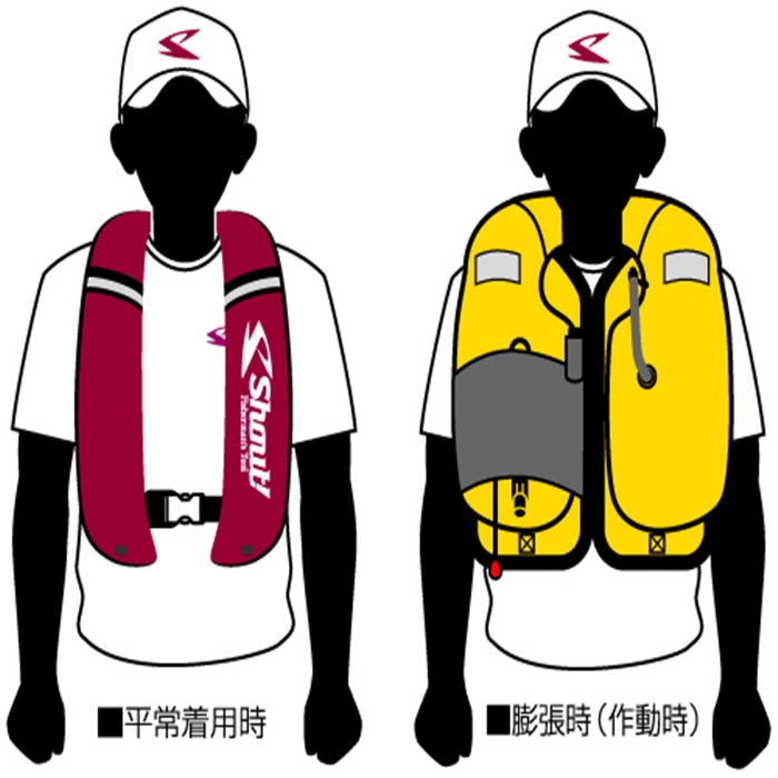 Shaut! シャウト ライフジャケット シャウト オートインフレータブルライフベスト 700AL