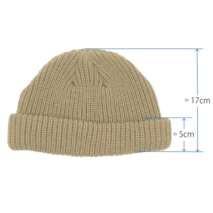 コヒナタ(KOHINATA) アクリルショートビーニー グレー AW-655 - 釣具の