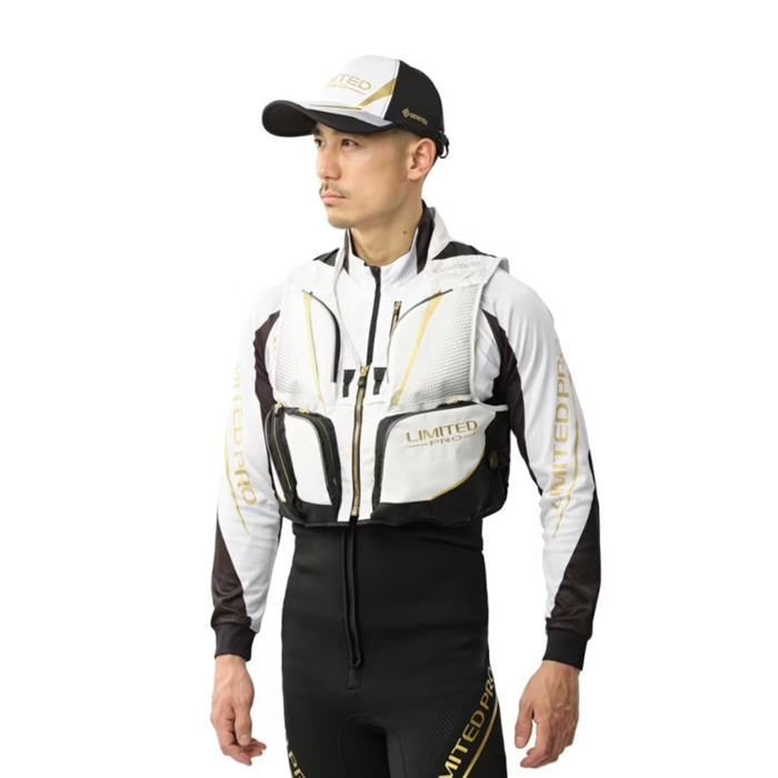 シマノ リミテッドプロ 2WAYベスト M ブラック VE-560Y - 釣具の