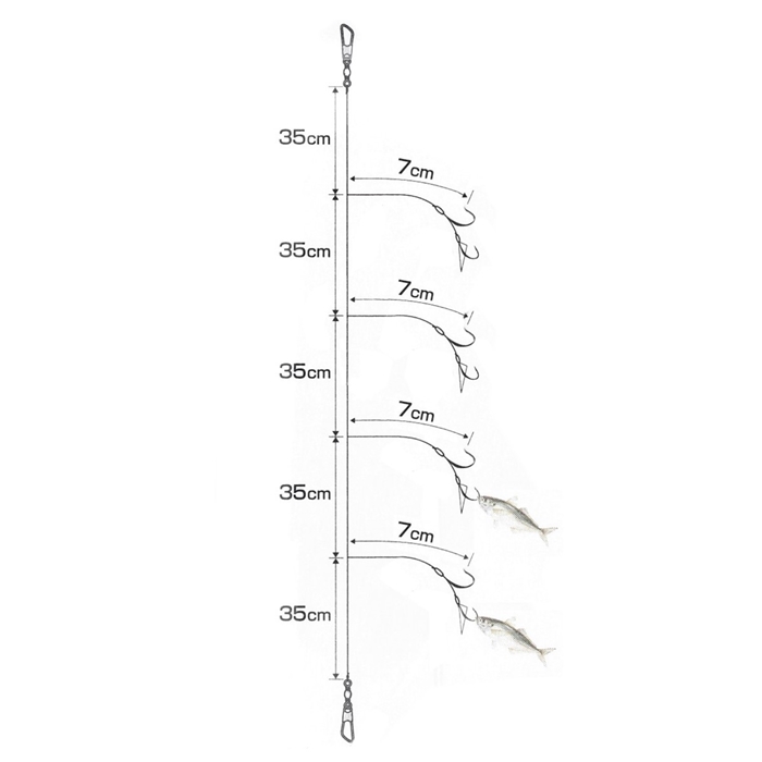 まるふじ ミニどうらく仕掛 サバ皮 SDR-18 針11号-ハリス6号【ゆう