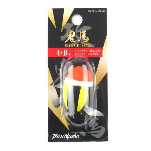 鬼馬ウキ 攻 4＋B オレンジ＆イエロー - 釣具のポイント