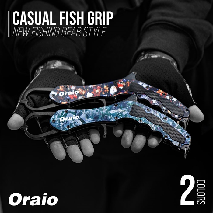 Oraio(オライオ) カジュアル フィッシュグリップ-LG グランジコラージュ【ゆうパケット】 グランジコラージュ