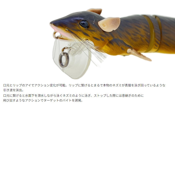 サベージギア 3Dラッドラット F 6.5インチ BR(ブラウン) - 釣具の