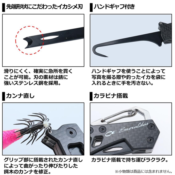 ダイワ エメラルダス イカシメFL カーボンブラック【ゆうパケット