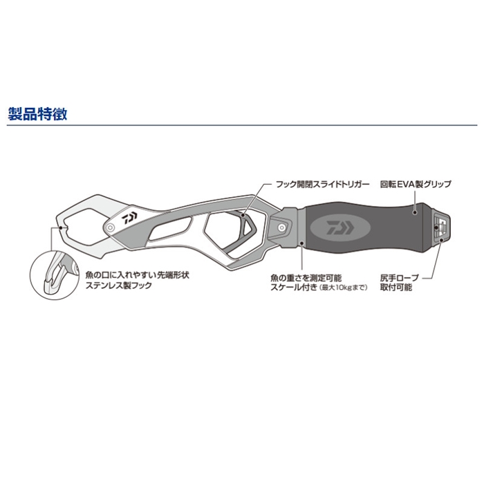 ダイワ フィッシュグリップSC285 ディープブルー