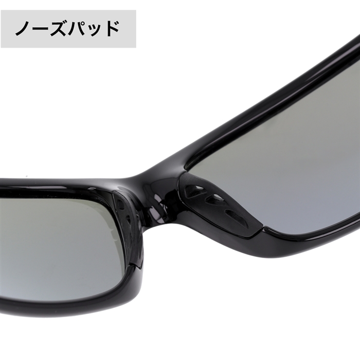 サングラス ウェリントン スクエアレンズ シャイニーブラック