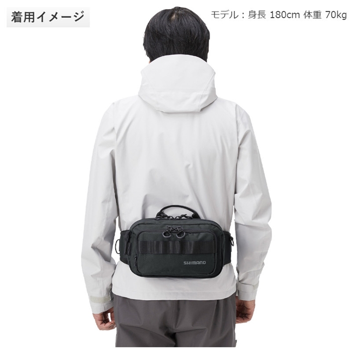 シマノ ヒップバッグ S ブラック [BW-021T](ブラック): バッカン・ケース・ボックス 釣り具の通販なら｜釣具のポイント  【公式】オンラインストア