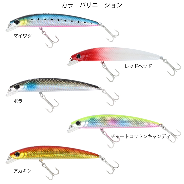 H.B コンセプト ライトステップ SWミノー 90F レッドヘッド H.B H.B コンセプト ライトステップ SWミノー 90F レッドヘッド H.B