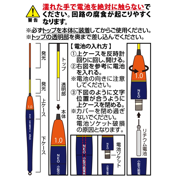 武勇伝 NEO小型万能電気ウキ 1.0号【ゆうパケット】(1.0号): 釣り用品 釣り具の通販なら｜釣具のポイント 【公式】オンラインストア