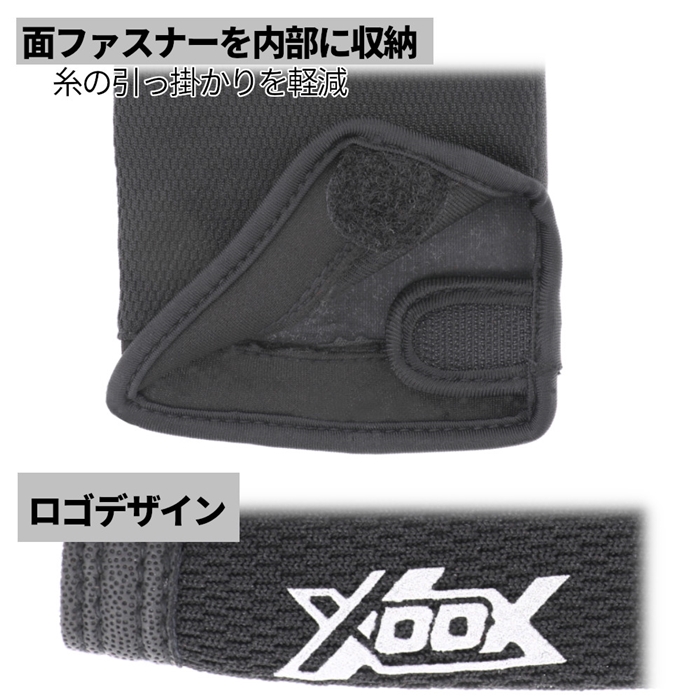 XOOX インサイドグリップ フィッシンググローブ 3本切 S【ゆうパケット】 S