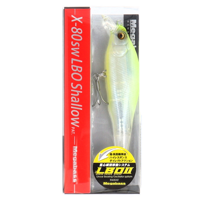 メガバス X-80SW LBO Shallow SS ゴーストレモン【ゆうパケット】(SSゴーストレモン): ルアー 釣り具の通販なら｜釣具のポイント  【公式】オンラインストア