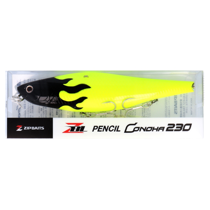 ジップベイツ ザブラ ペンシル コノハ230 687 TH-F/ブラック