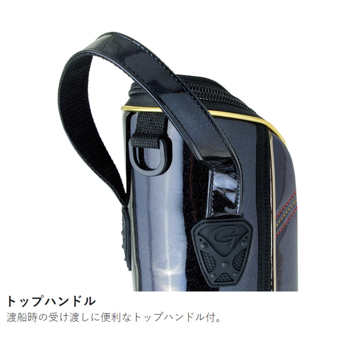 がまかつ フィッシングロッドケース(スリム) GC293 Mブラック【大型商品】
