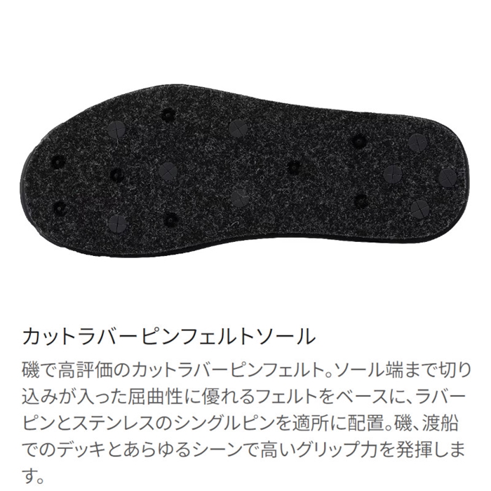 シマノ ロックシューズ カットラバーピンフェルト 25.5cm ブルー