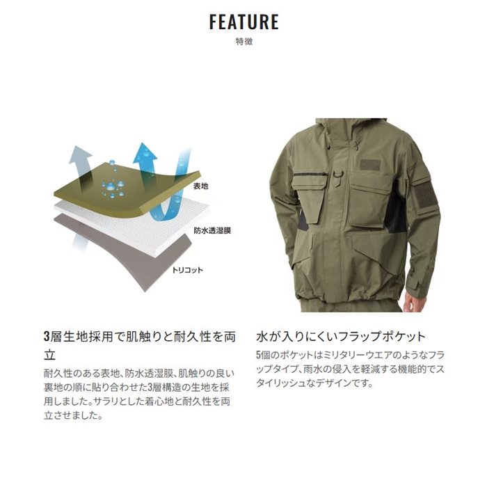 シマノ　レインウェアセット　ESレインジャケット ESレインパンツ　Mサイズ つり具の上州屋 - あなたのフィッシング＆アウトドアライフを