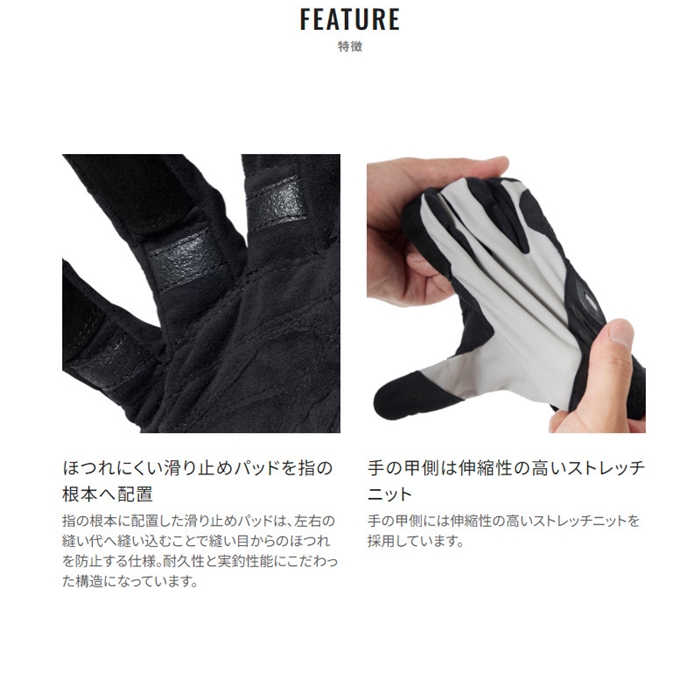 シマノ ロックショア プロ グローブ M ブラック GL-045X【ゆう