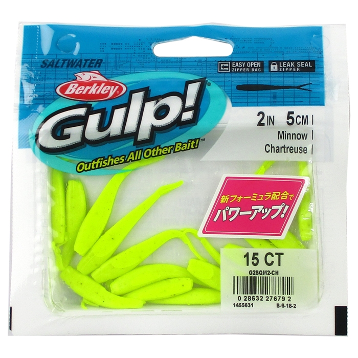 Berkley ガルプ!ソルトウォーター ミノー 2インチ チャートリュース【ゆうパケット】(チャートリュース): ルアー  釣り具の通販なら｜釣具のポイント 【公式】オンラインストア