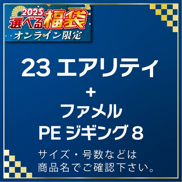 A04-090301 23エアリティLT2500S-DH & PEジギング8 200m 0.6号 #25選べる福袋