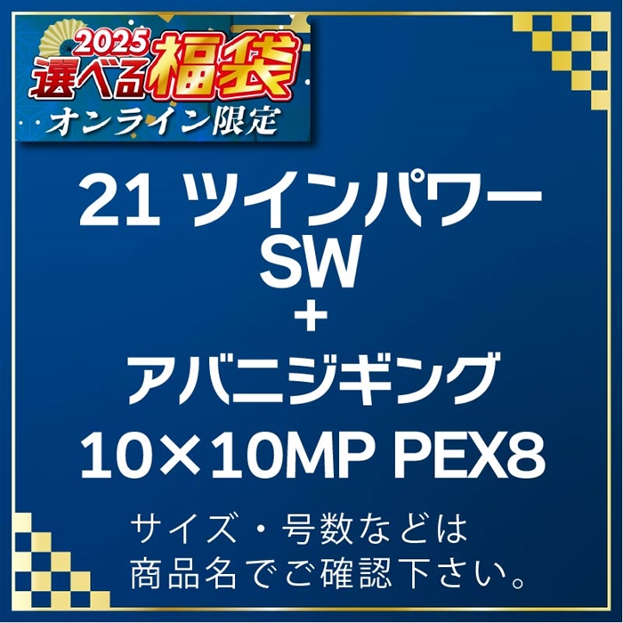 B02-100801 21ツインパワーSW10000HG & AJ10×10MP PE X8 300m 5号 #25選べる福袋