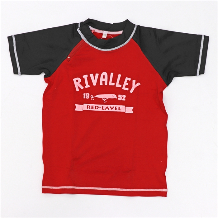RL キッズラッシュガード 130 レッド×ブラック 6381(130 レッド×ブラック): アパレル・偏光グラス 釣り具の通販なら｜釣具のポイント  【公式】オンラインストア