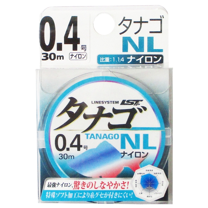 ラインシステム タナゴNL 30m 0.4号【ゆうパケット】 - 釣具のポイント