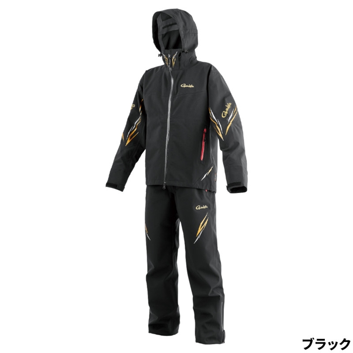 がまかつ アルテマシールドプロ レインスーツ M ブラック GM3785