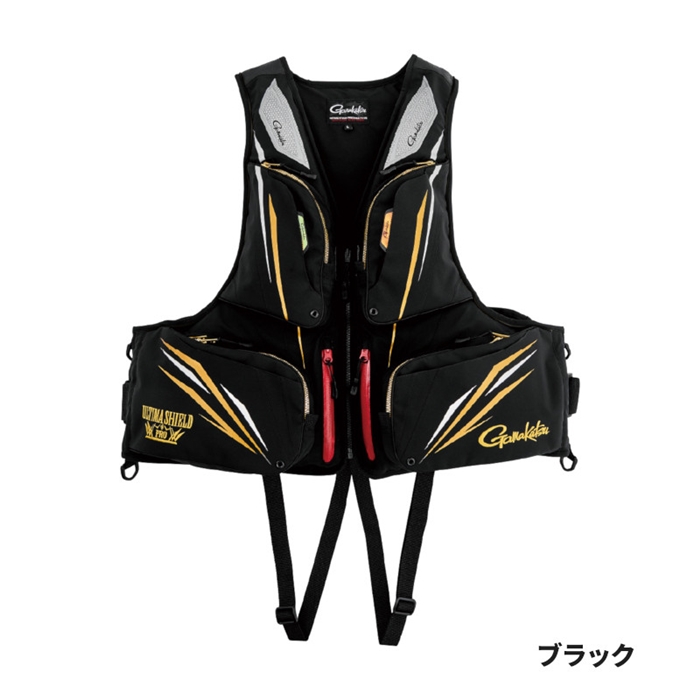 がまかつ アルテマシールドプロ フローティングベスト LL ブラック