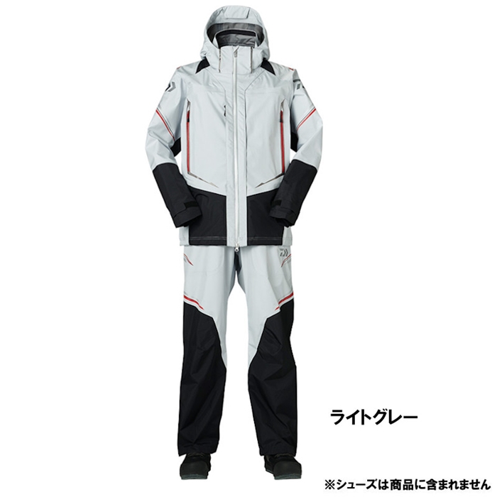 ダイワ DR-1522 ゴアテックス プロダクト コンビアップレインスーツ M ライトグレー