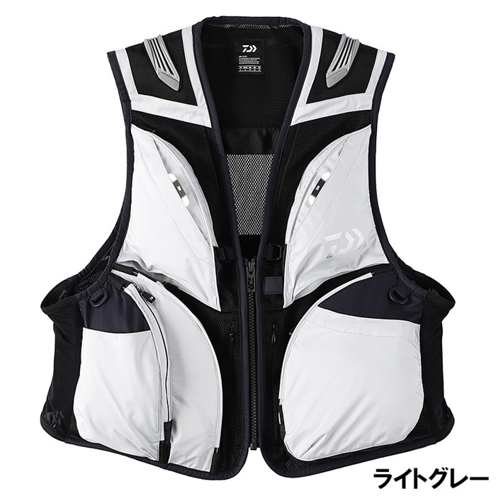 ダイワ DV-2122 2XL ライトグレー クールショートベスト