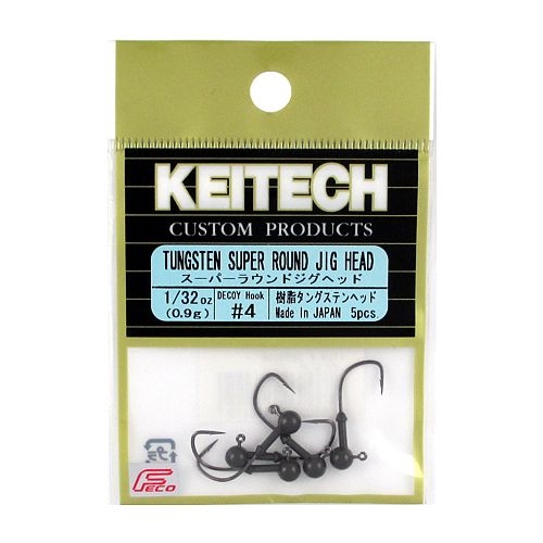 ケイテック スーパーラウンドジグヘッド 1／32oz ＃4 - 釣具の