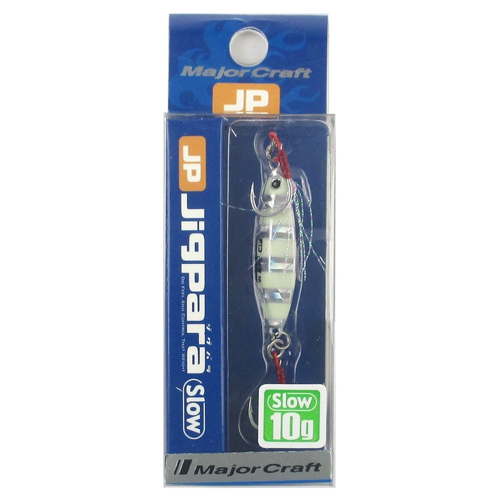 メジャークラフト ジグパラ スロー 10g（ゼブラグロー）