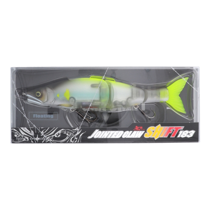 ガンクラフト 鮎邪 ジョインテッドクロー シフト 183 タイプF #24 CBフラッシングゴースト