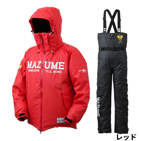 マズメ マズメ ラフウォーターオールウェザースーツ LL レッド MZFW-739