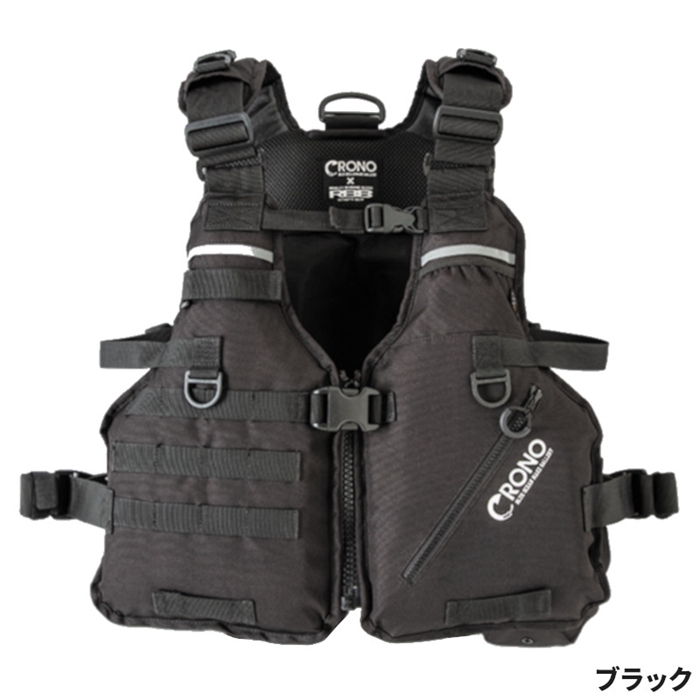 CRONO エギングベスト　CEV01 実釣未使用品 CRONO エギングベスト CEV01 ブラック - 釣具のポイント 【公式