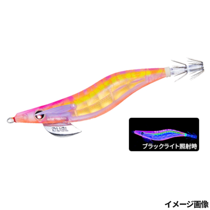 デュエル LQ(レンズエギ 透明布巻) 3.0号 22.KVMO まずめオレンジ【ゆうパケット】