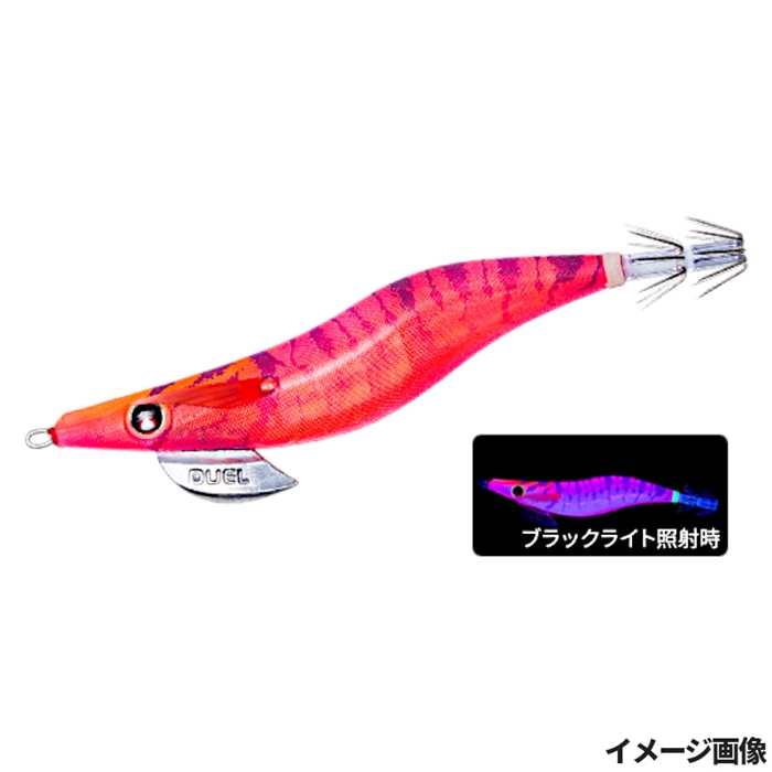 デュエル LQ(レンズエギ 透明布巻) 3.0号 26.NRDR どんよりレッド【ゆうパケット】