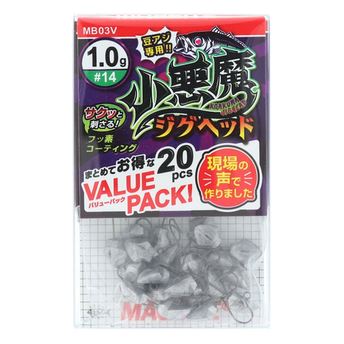 マグプロダクツ マグバイト 小悪魔ジグヘッド バリューパック 1.0g #14 [MB03V]【ゆうパケット】((重量)1.0g、(フック)#14):  ルアー 釣り具の通販なら｜釣具のポイント 【公式】オンラインストア