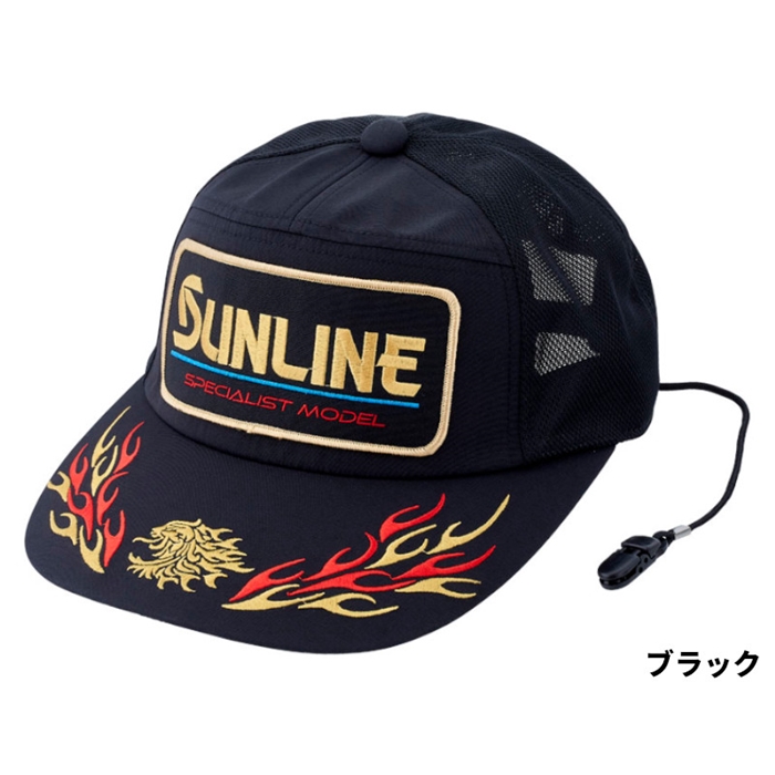 Sunshine] メッシュキャップ 黒と白 緩い