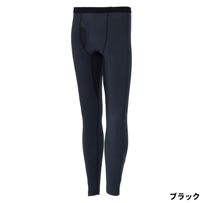 シマノ ウォーターリペル インナータイツ M ブラック IN-042X