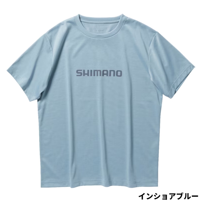 シマノ ドライロゴTシャツ ショートスリーブ M インショアブルー SH-021W