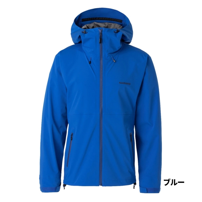 シマノ ストレッチ レインジャケット XL ブルー RA-006V