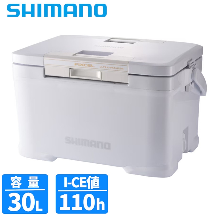 シマノ フィクセル ウルトラ プレミアム 30L ホワイト NF-030V クーラーボックス