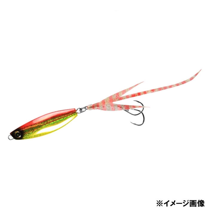 ハヤブサ カンタン巻くだけネクタイテールジグ ジャックアイ クネクネ 30g 3.ケイムラアカキン FS419【ゆうパケット】
