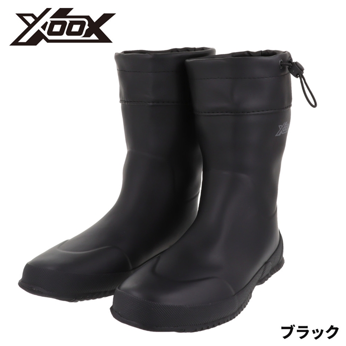 XOOX フレキシブルラバーショートブーツ 24.0cm S ブラック - 釣具の