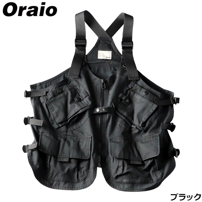Oraio(オライオ) フィッシングベスト S ブラック