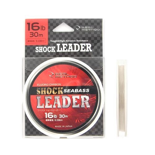 リアルメソッド シーバスショックリーダー 30m 16lb Real Method ゆうパケット 16lb ライン ハリス 道糸 釣り具の通販なら 釣具のポイント 公式 オンラインストア