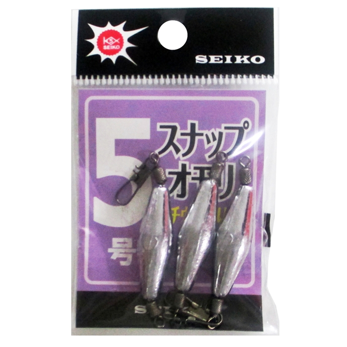 スナップオモリ セ19-25 5号【ゆうパケット】 - 釣具のポイント 【公式